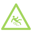 icon of man falling